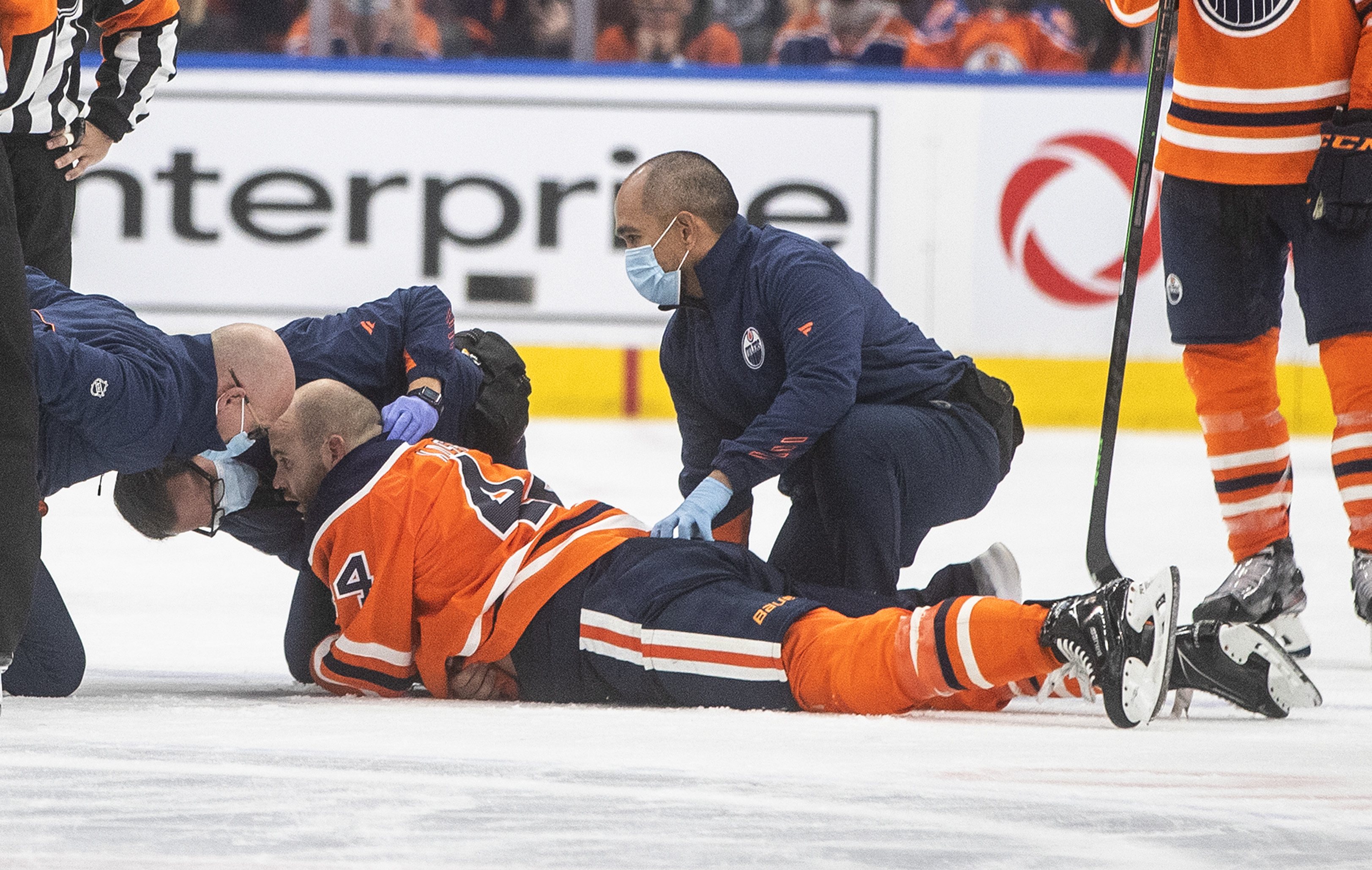 Oilers forward Zack Kassian 'in good spirits' after scary injury in fight