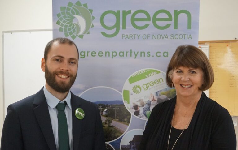 The Green Party of Nova Scotia (GPNS) elected Anthony Edmonds, Leader and Jo-Ann Roberts, Deputy Leader at a Special General Meeting on Oct. 23, 2021.   