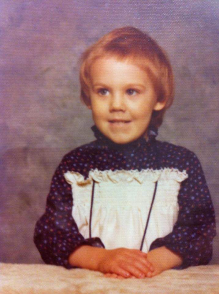Photo of Melanie Meier as a young child.