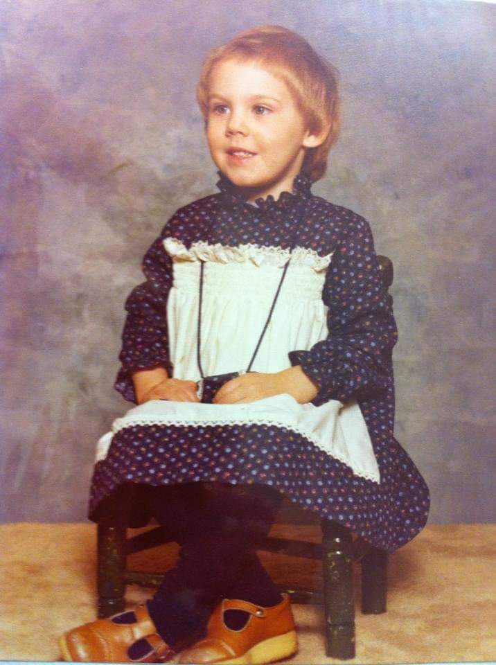 Photo of Melanie Meier as a young child.