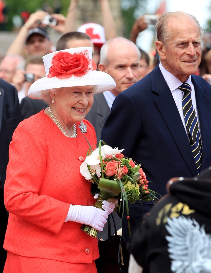 Queen Elizabeth II and Prince Philip, Duke of Edinburgh leave the Canada Day celebrations on Parliament Hill on July 1, 2010 in Ottawa.