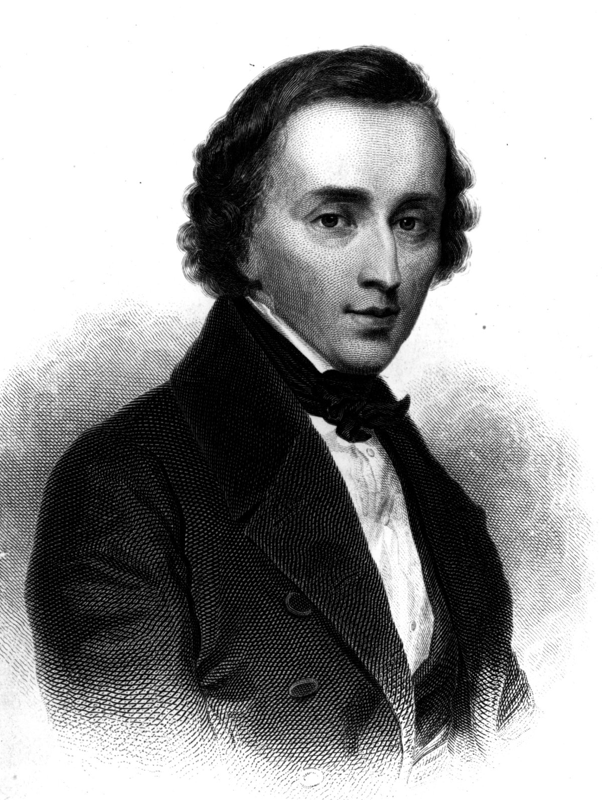 Frederic Chopin (1810 - 1843), Polish composer.