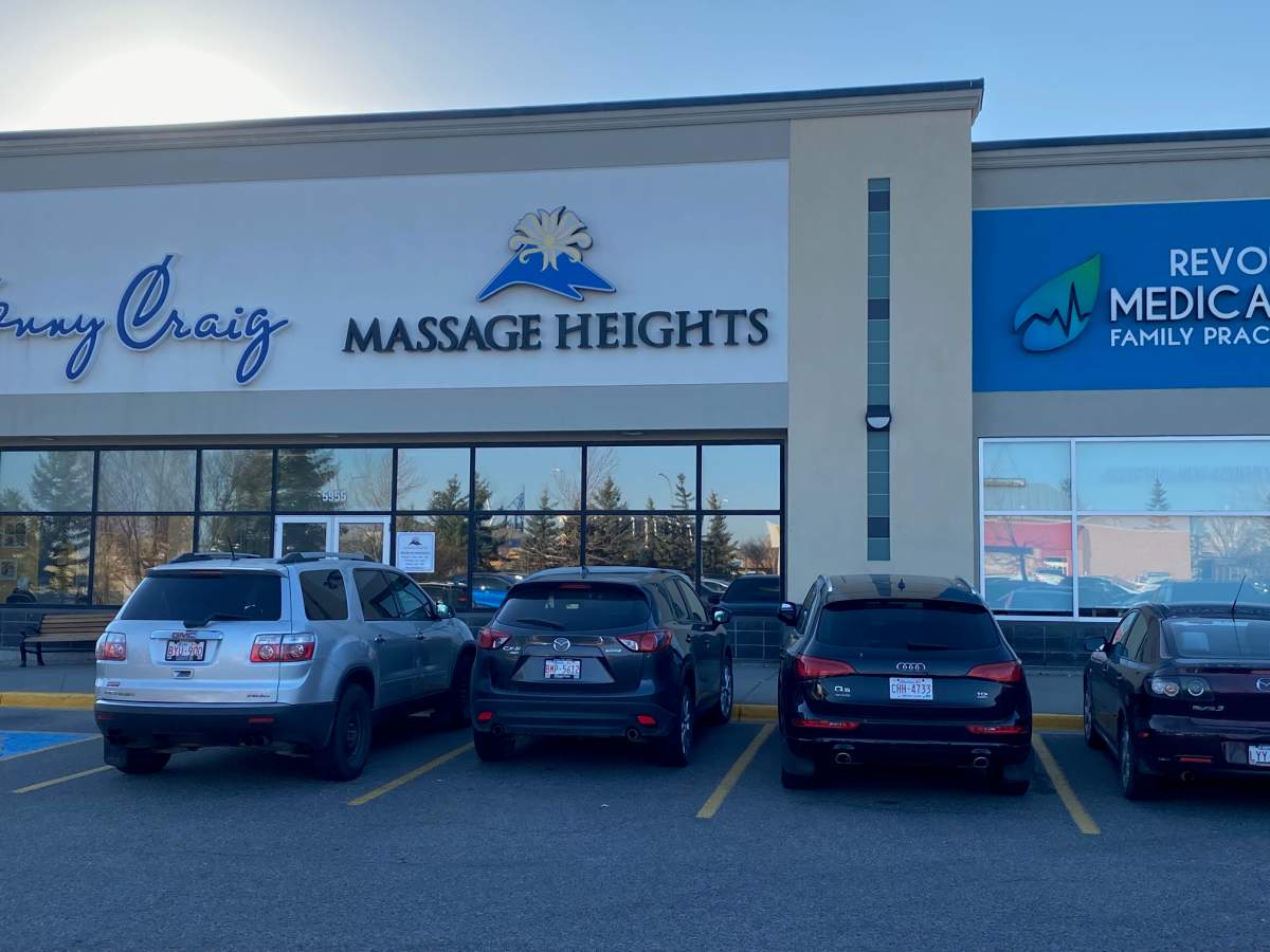 A therapist at Massage Heights in Signal Hill, pictured on Tuesday, Oct. 19, 2021, was charged with sexual assault.