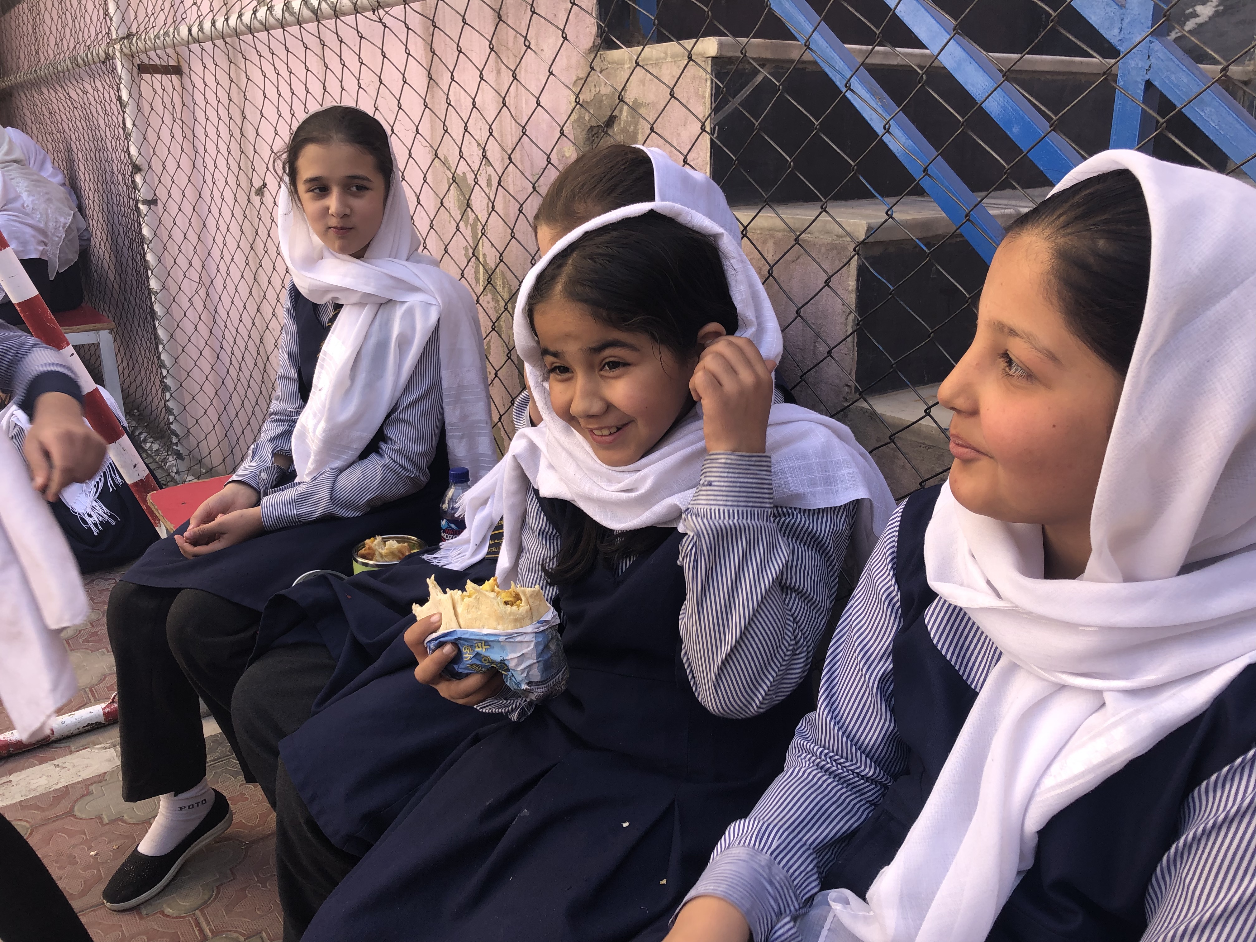 Girls at Gam private school.