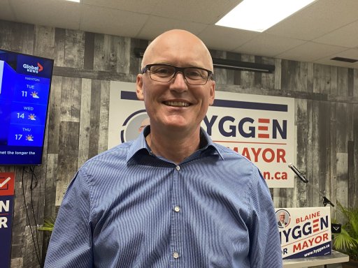 Lethbridge mayor-elect Blaine Hyggen at Honkers Pub and Eatery on Monday, Oct. 18, 2021.