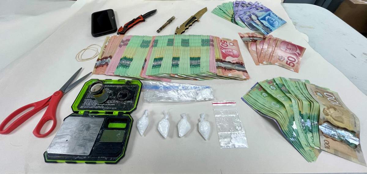 Items seized by Flin Flon RCMP Oct. 7.