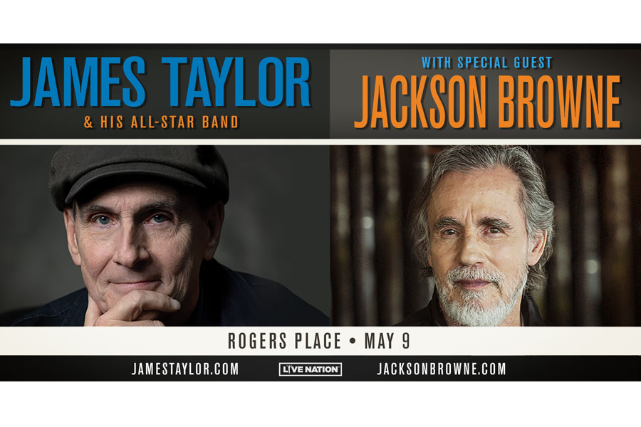 630 CHED welcomes James Taylor & His All-Star Band with special guest Jackson Browne - image
