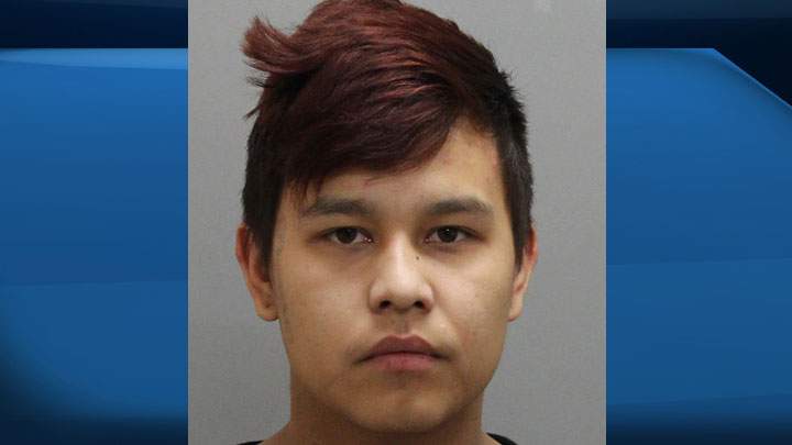 An arrest warrant has been issued for Javon Moosomin, 21, who is facing a second-degree murder charge in North Battleford, Sask.