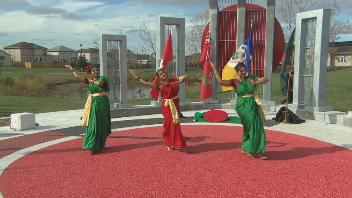 The International Mother Language Plaza opened Tuesday in Kirkbridge Park.