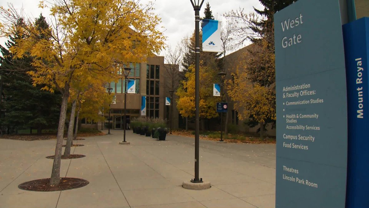 Mount Royal University in Calgary on Sept. 22, 2021. The Alberta government is expanding its New Beginnings bursary for nursing students across the province.
