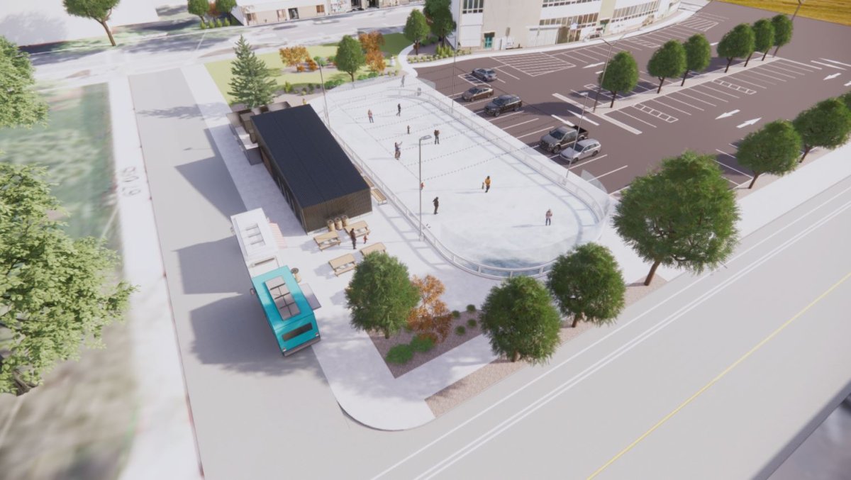 The rink will be smaller than a standard NHL rink and will operate on a portion of a city-owned parking lot on Main Street, adjacent to city hall.