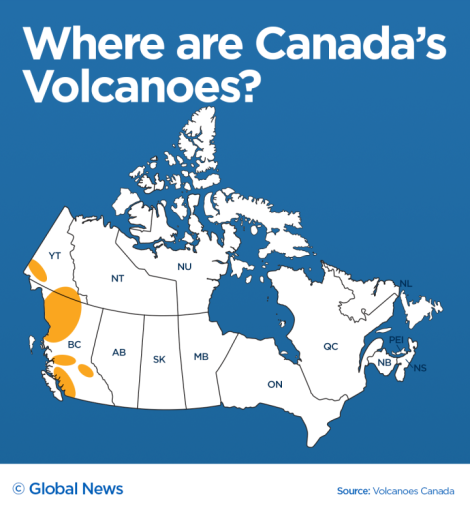 Canada has at least 28 active volcanoes, according to Natural Resources Canada