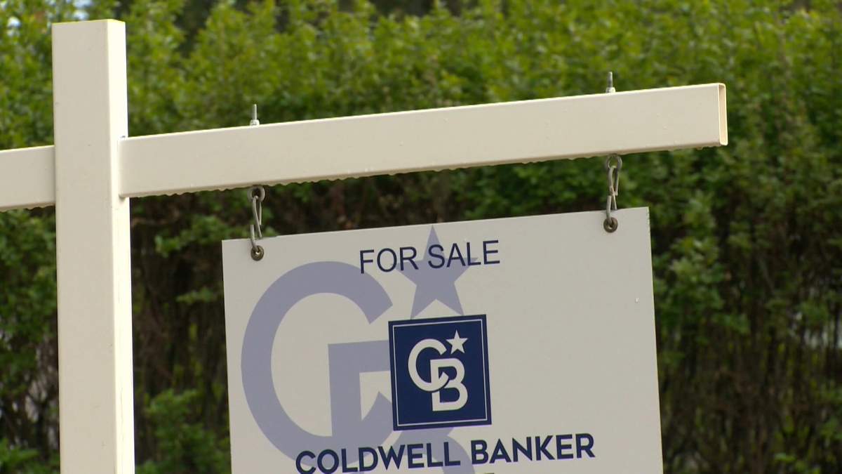 For sale sign on a home. 