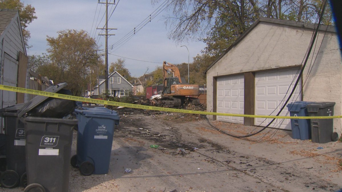 Some homes along Salter Street in Winnipeg were evacuated two times Sunday; first due to a house fire, and again when a contractor ruptured a gas line.