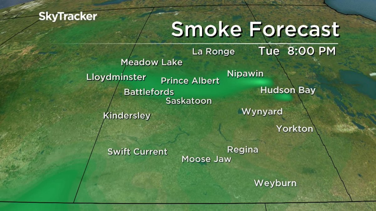 Environment Canada says smoke from wildfires north of Hudson Bay is causing extremely poor air quality.