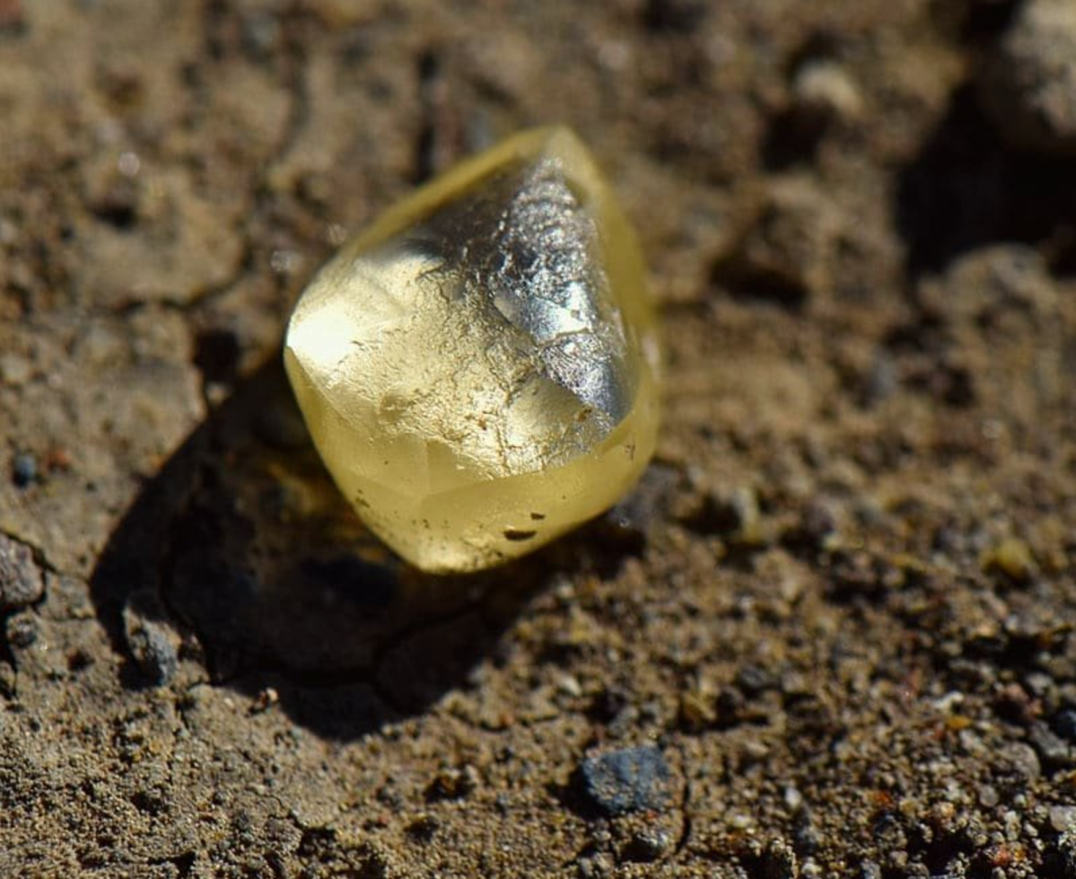 The 4.38-carat diamond
