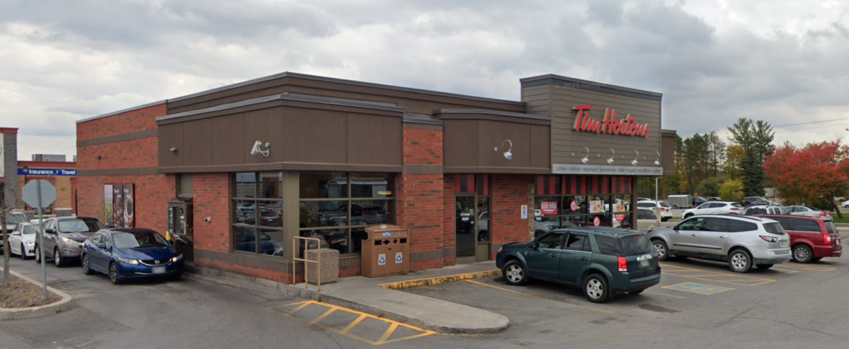 Peterborough police are investigating a robbery at a Tim Hortons restaurant on Monaghan Road on Oct. 15, 2021.