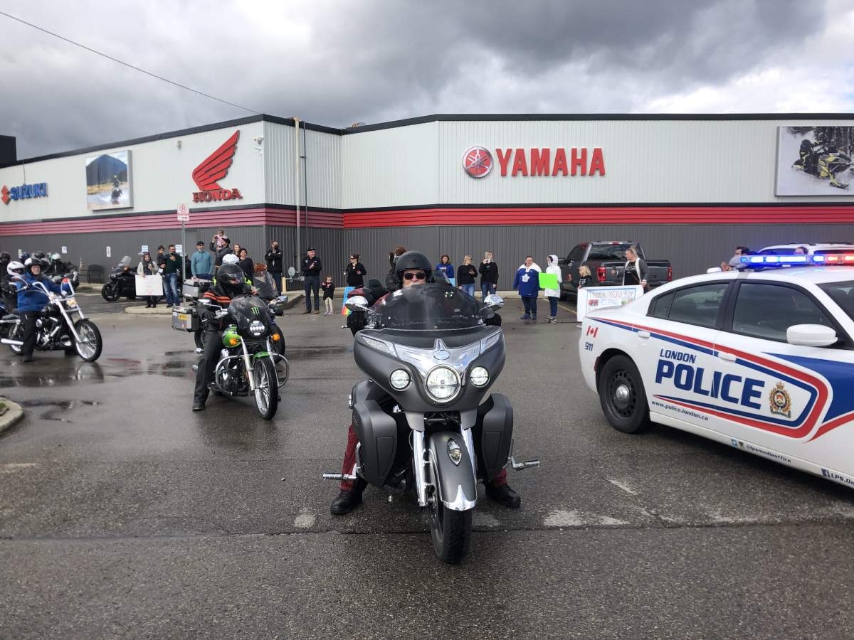 The 25th annual Fall Colour Ride for the Children’s Hospital kicked off at Hully Gully in southwest London Ont., Oct. 16, 2021.