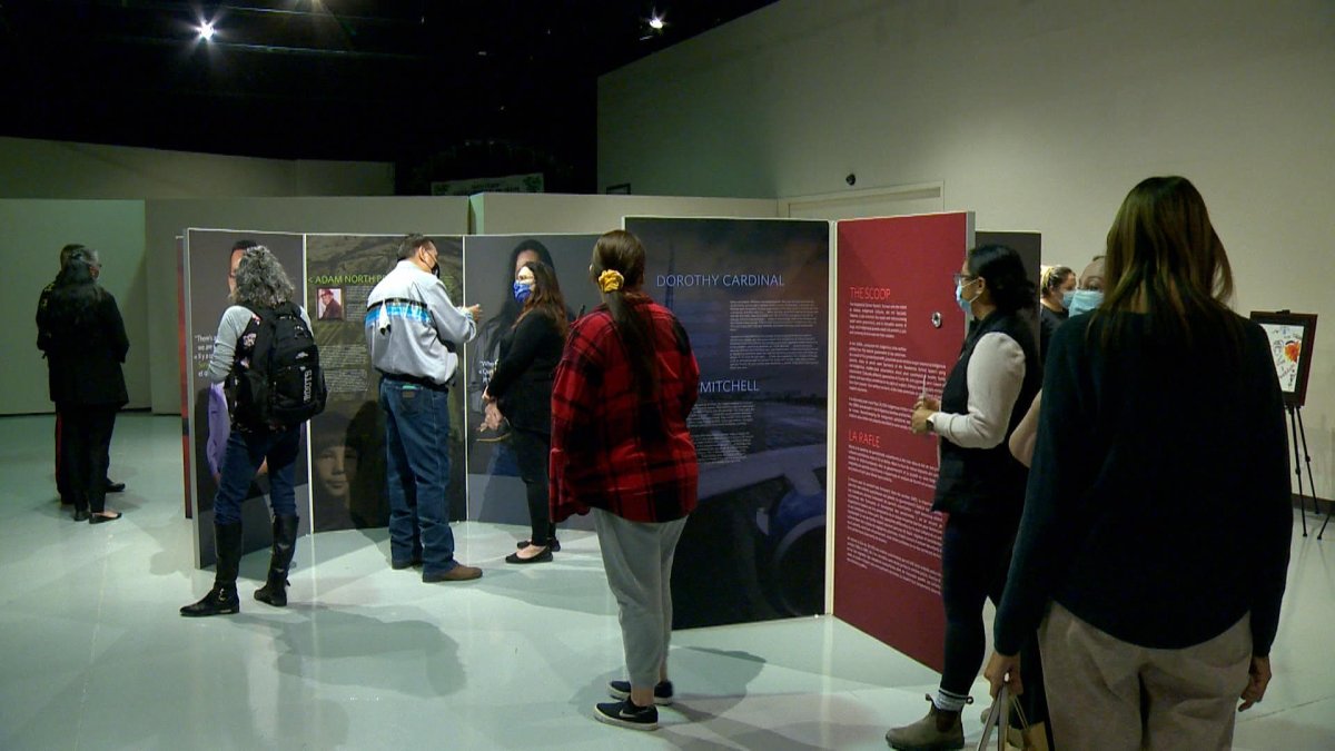 A travelling exhibit that tells the history of the Sixties Scoop, and its survivors will be on display at the Western Development Museum in Saskatoon on Wednesday.