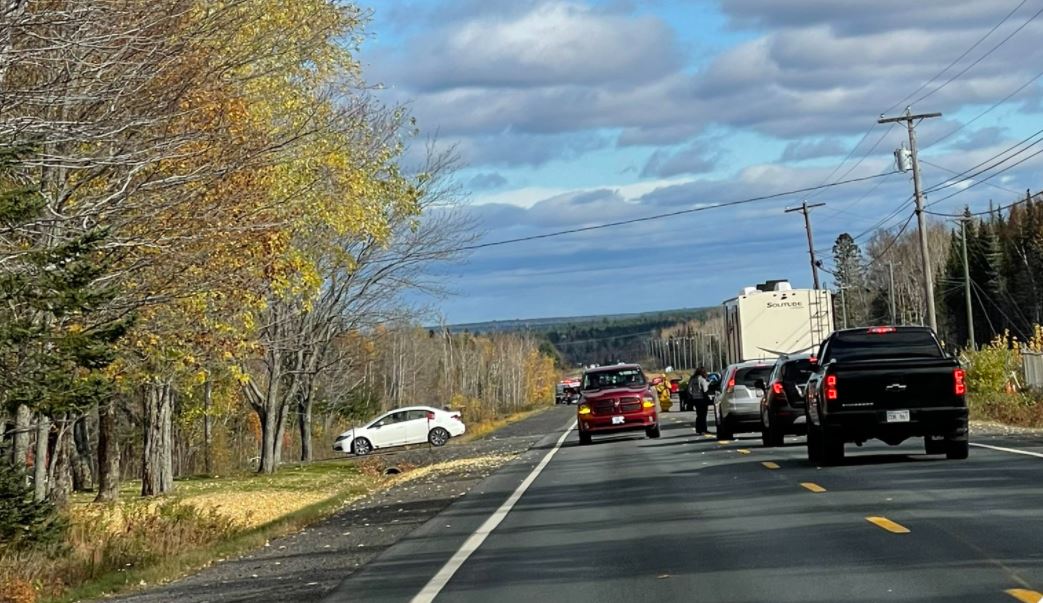 The crash between the Miramichi Timberwolves' bus and a vehicle happened on Hwy 8 in Astle, N.B.