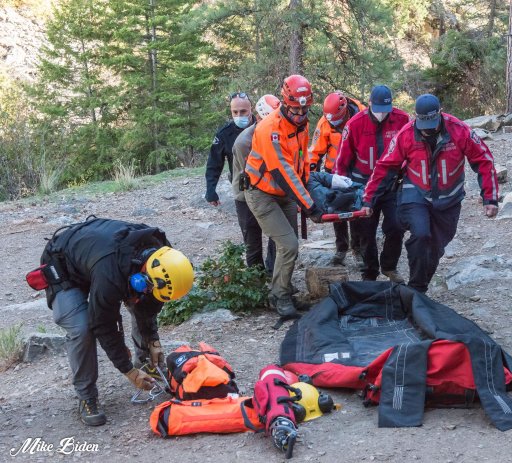 Penticton Search and Rescue received a request shortly before 1 p.m. Oct. 10 to assist Penticton Fire Department with an evacuation where a hiker had become in need of help.
