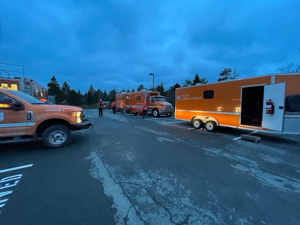 A search headquarters was set up at the North Preston Community Centre.