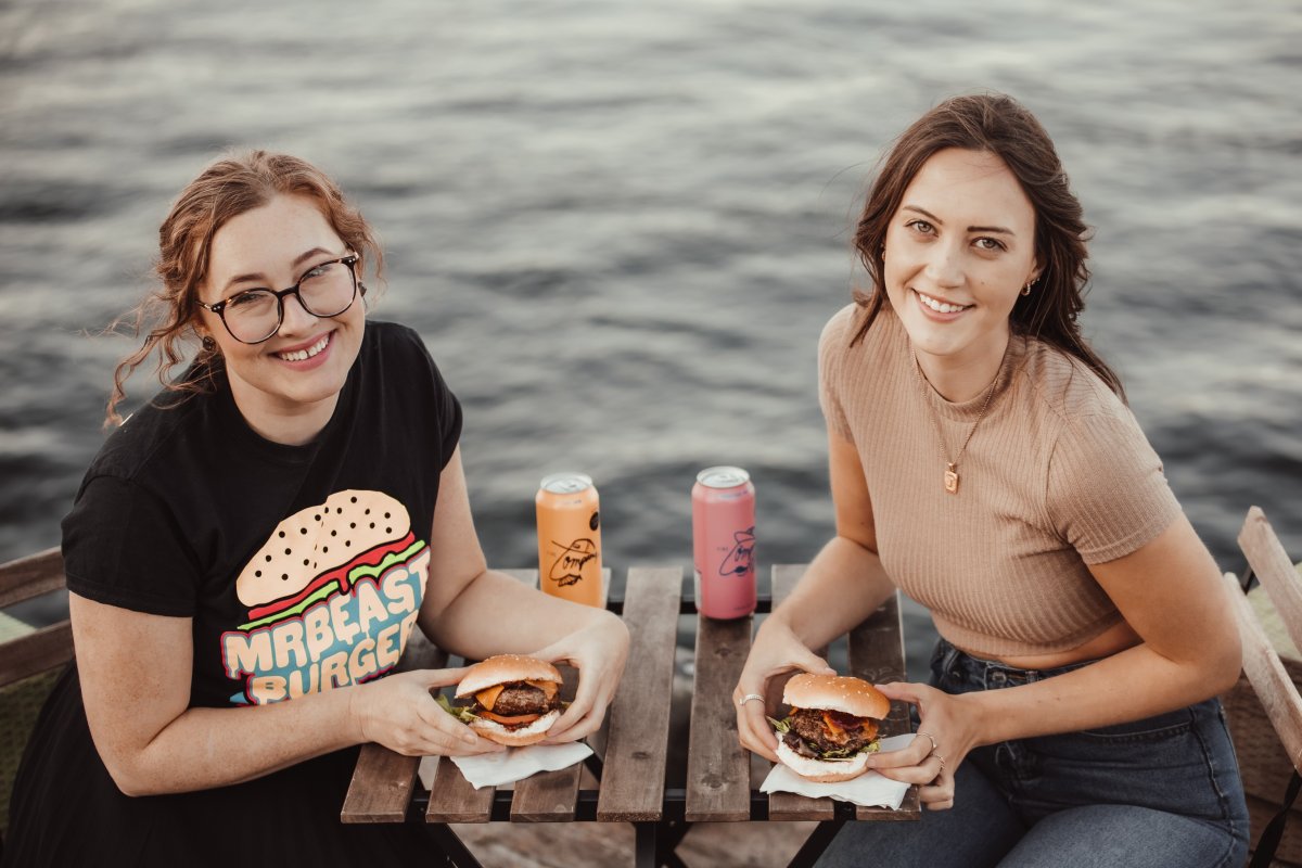 Halifax Burger Week 2021 ambassadors Abby van der Jagt and Juliana Murphy.