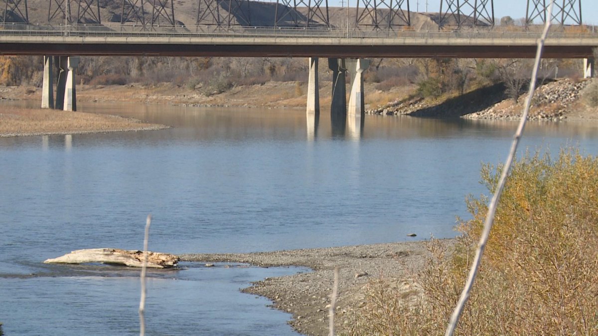 The Oldman river, pictured on October 21, 2021.