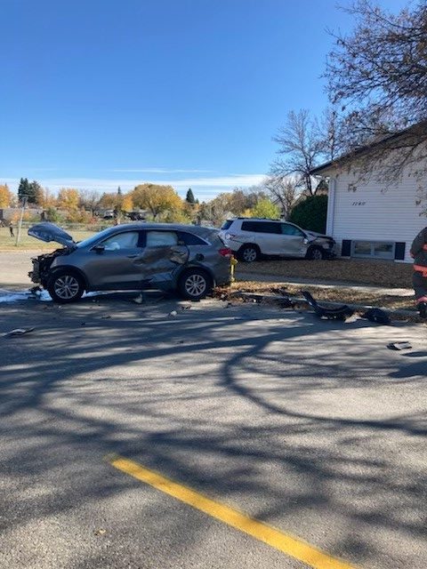 Saskatoon home hit by car after collision thumbnail