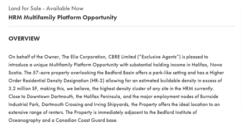 The listing for Ocean Breeze does not mention the more than 1,000 tenants who currently reside there.