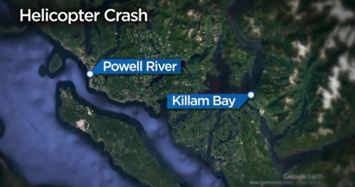 Logging helicopter crashes on B.C.’s Sunshine Coast