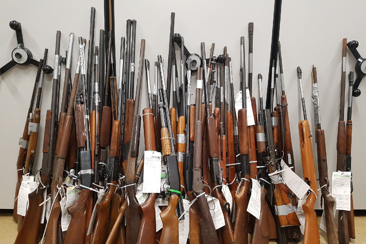 Waterloo Regional Police say these weapons were turned over during a pervious iteration of the program.