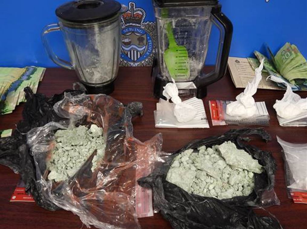 Police in Sarnia, Ont., say they seized over $100,000 worth of powdered fentanyl as well as $15,000 worth of cocaine and 


   
2.       138 grams of cocaine with a street value of $15,180

3.       $14,730 in currency.