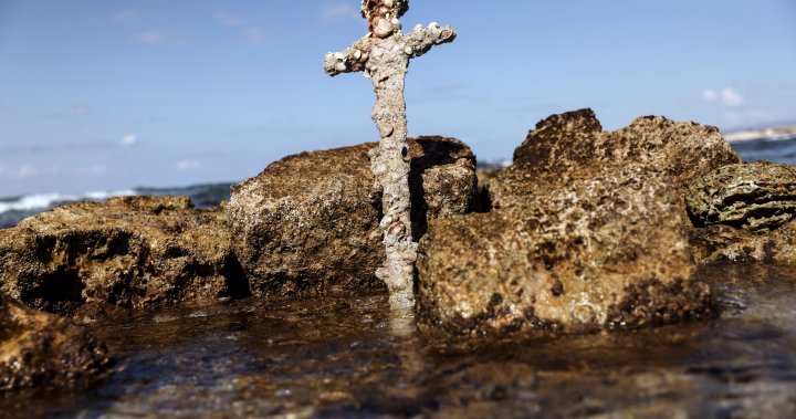 Amateur diver discovers centuries-old Crusader sword in Mediterranean Sea