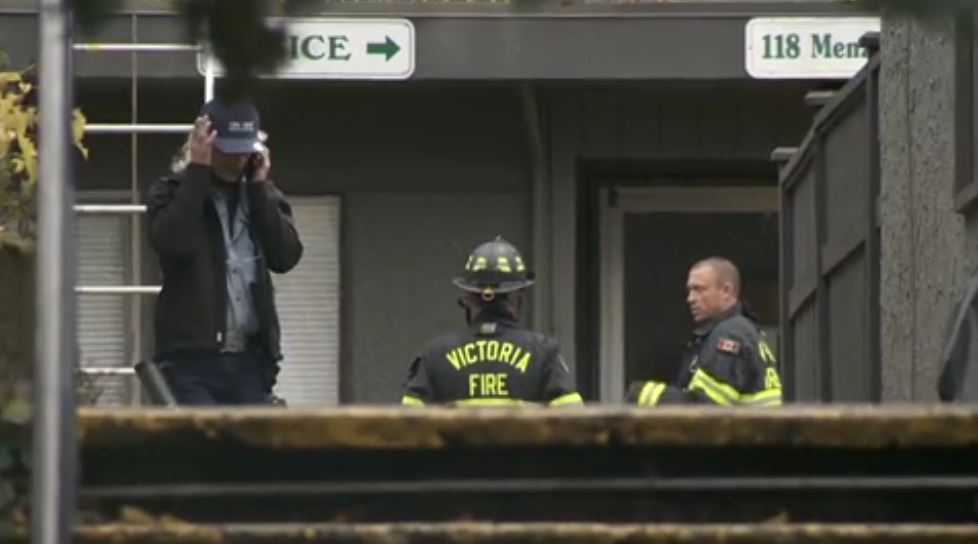 One man is dead following an apartment fire in Victoria, B.C.