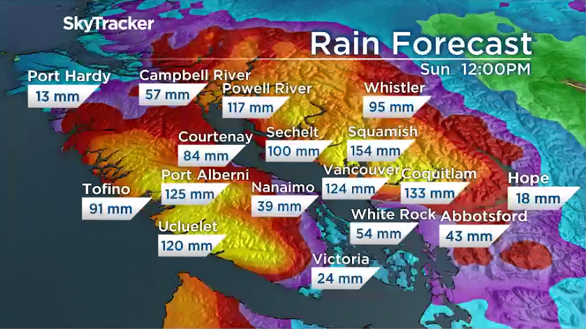 ‘Atmospheric River’ Forecast To Bring ‘wet And Windy’ Weekend To B.C.’s ...