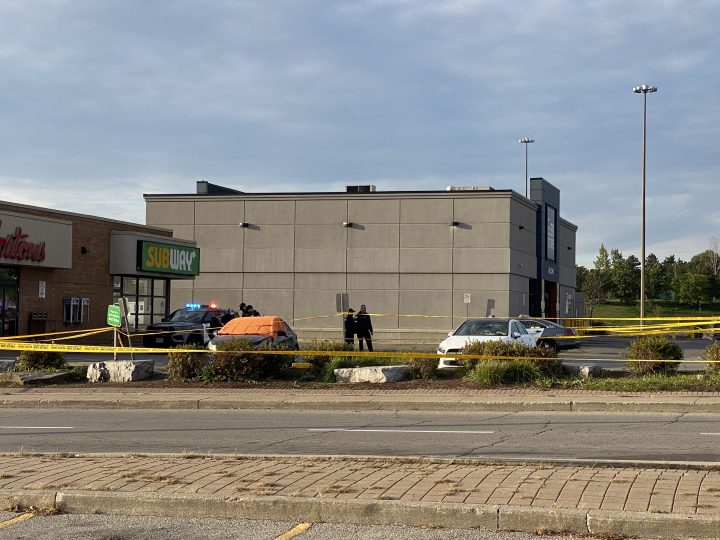 The scene of a fatal shooting near Weston Road and Highway 401.