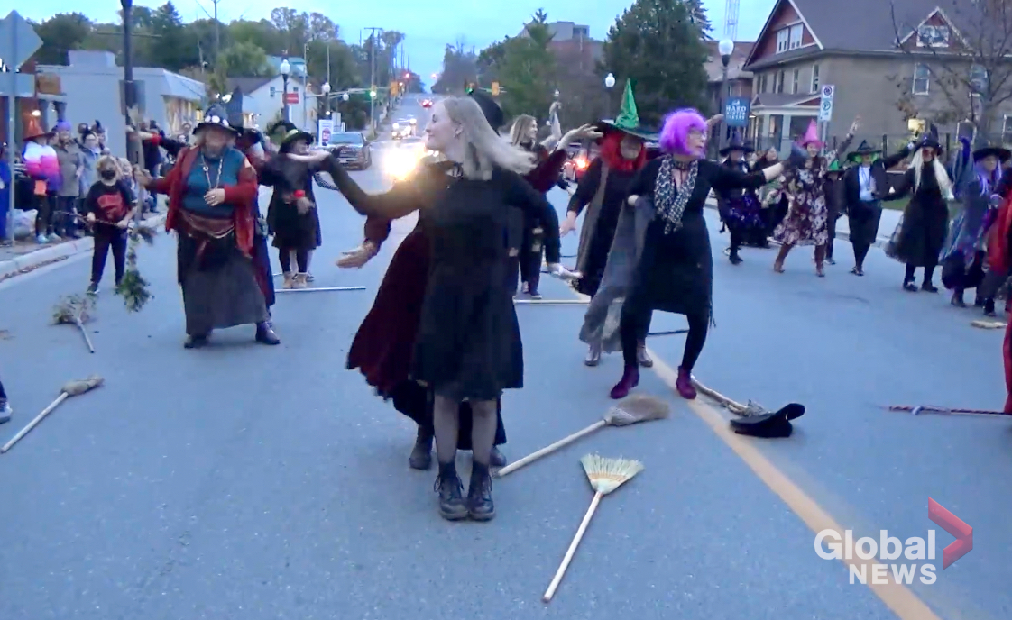 Witches flash mob dances for mental health awareness in East City ...