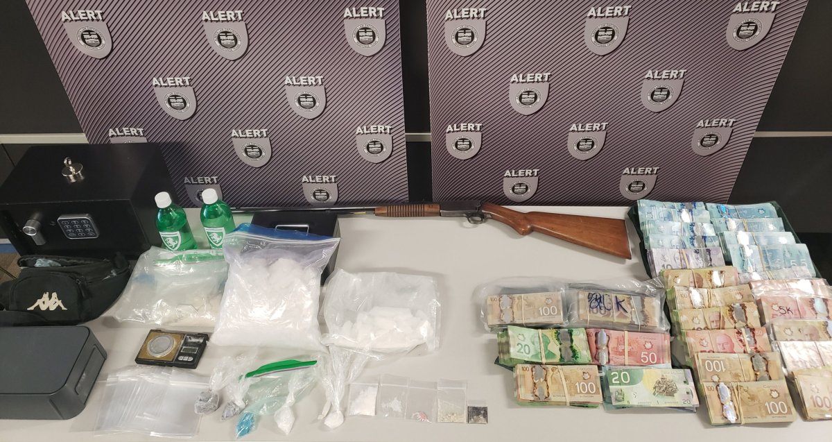 Alberta Law Enforcement Response Teams seized 1.9kg of meth along with other drugs and cash at a Medicine Hat home during a two month investigation.