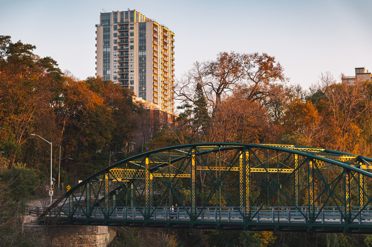Blackfriars Bridge in London, Ont., in early November 2021.