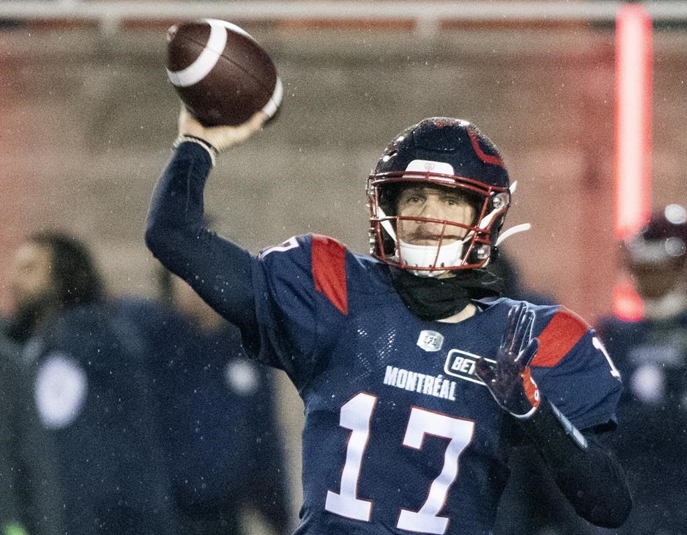 May 26, 2023: Montreal Alouettes quarterback Davis Alexander (3