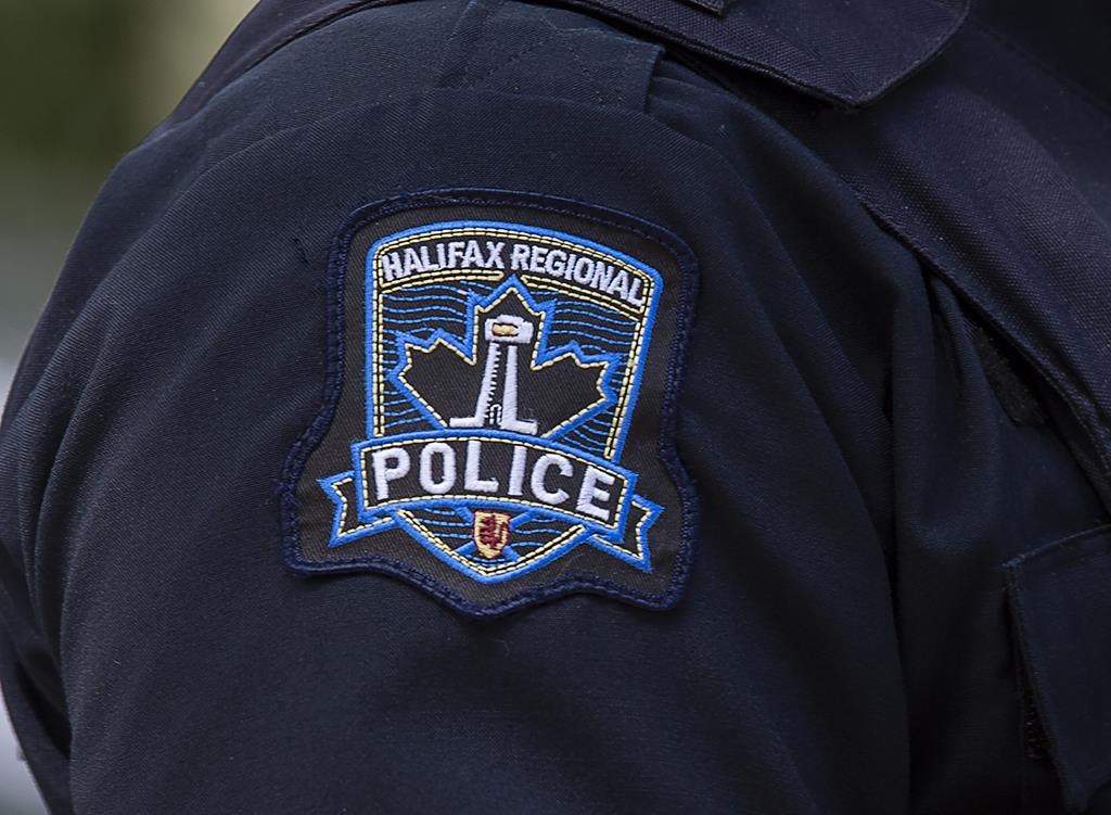 A Halifax Regional Police emblem is seen in Halifax on July 2, 2020.
