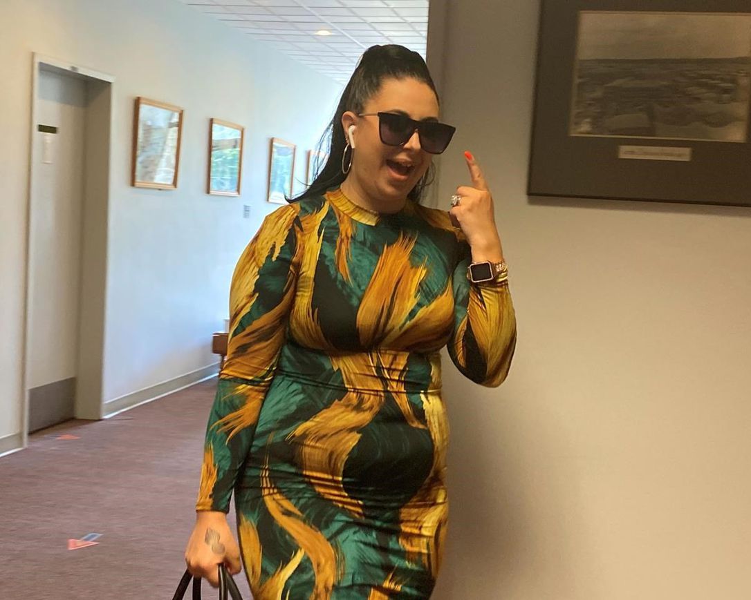 Bombardier Chelsea Cogswell arrives for the continuation of her court martial at CFB Gagetown in Oromocto, N.B. on Friday, Aug.13, 2021. 