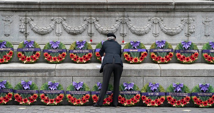 Watch Montreal’s Remembrance Day ceremony at Place du Canada