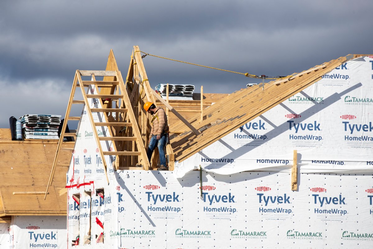 New houses under construction in Kingston, Ontario on Wednesday November 3, 2021.