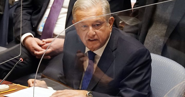 Mexican leader calls on world’s richest to help poorest, stop slide into ‘barbarity’