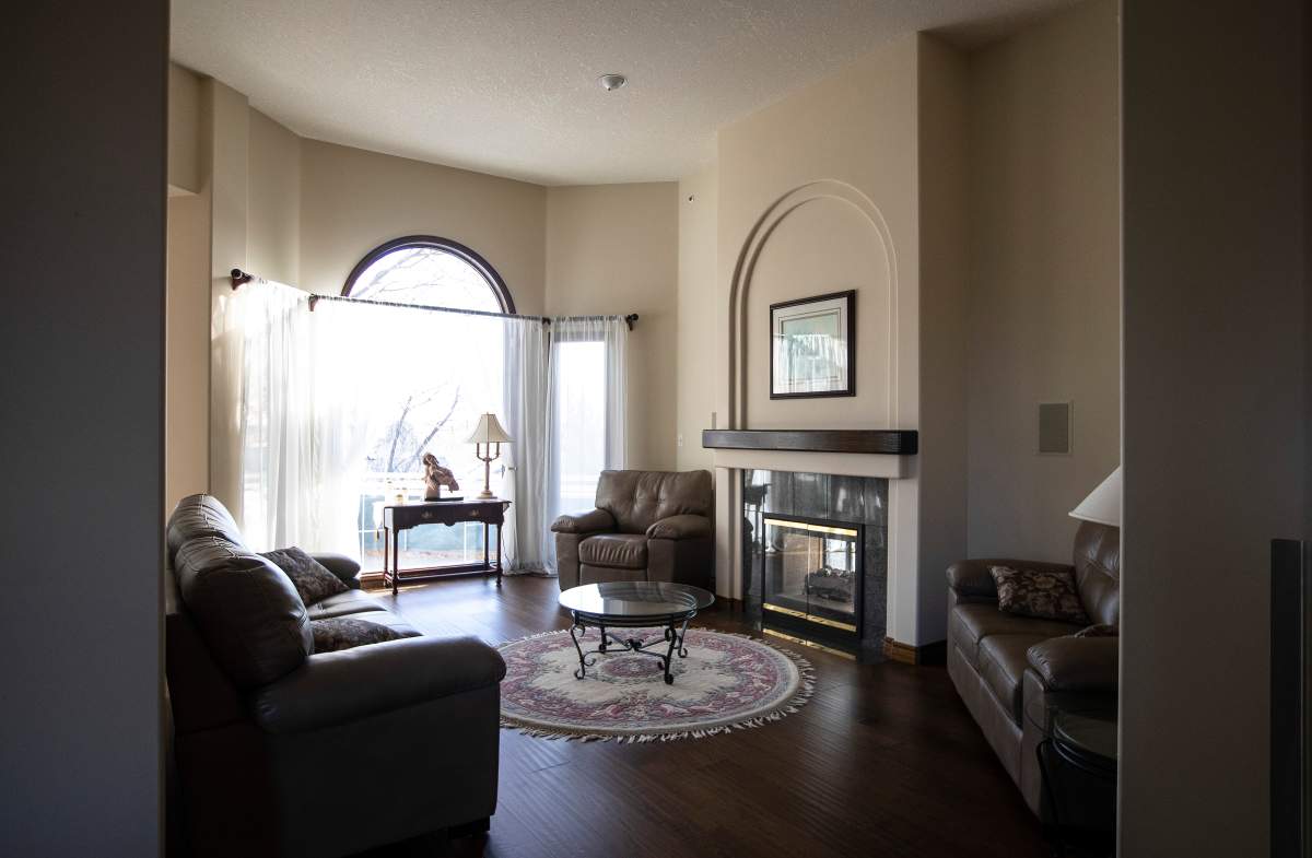 The living room of what is considered the gold standard of homes for people with disabilities, in St. Albert, Alta., on Thursday November 4, 2021.