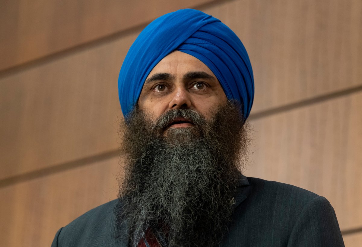 Conservative MP Tim Uppal is seen during a news conference on Parliament Hill Tuesday June 9, 2020 in Ottawa. 
