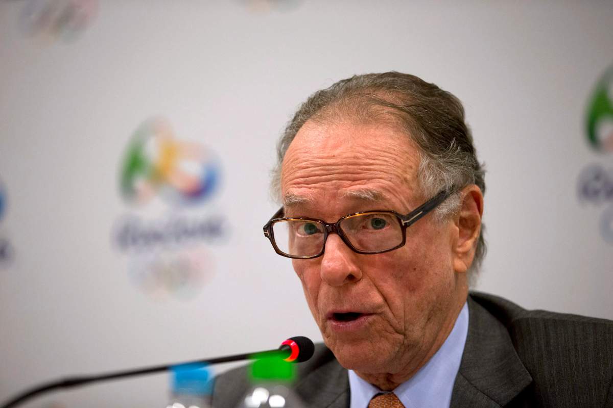 Brazil's Olympic Committee President Carlos Arthur Nuzman speaks during a press conference in Rio de Janeiro, Brazil, Wednesday, Feb. 25, 2015. (AP Photo/Silvia Izquierdo).