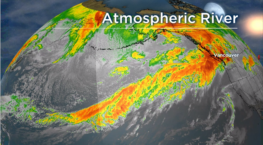 The next Atmospheric River will impact the B.C. South Coast Tuesday and Wednesday